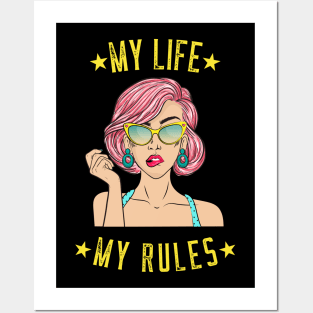 My Life My Rules Posters and Art